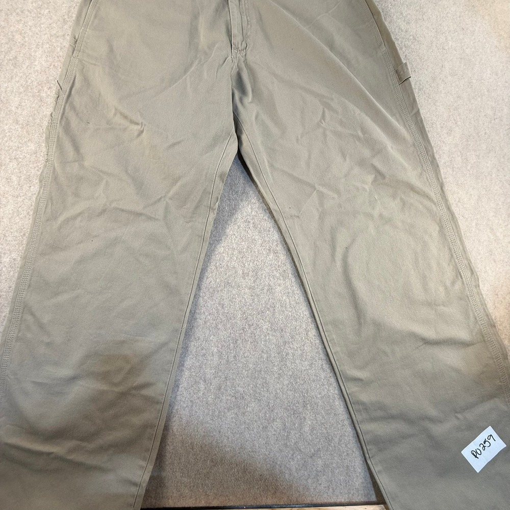 Polo Jeans Co Ralph Lauren Mens Carpenter Pants 34x32 Khaki Tan Cotton Utility - Picture 3 of 7